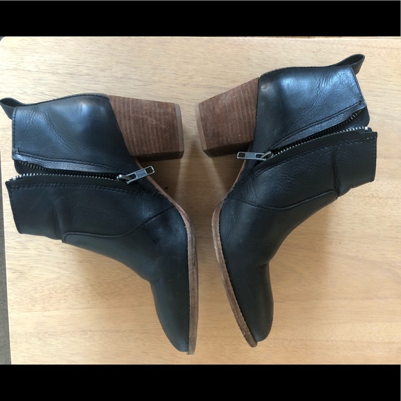 Madewell Black Leather Regan Boot Women 7 - Picture 7 of 7